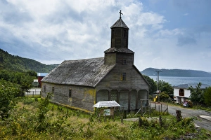 The wooden church of Detif, UNESCO World Heritage Site, Chiloe, Chile, South America The wooden church of Detif, UNESCO World Heritage Site, Chiloe, Chile, South America