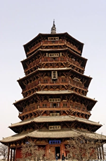Wooden pagoda, the oldest and tallest wooden structure in China Wooden pagoda, the oldest and tallest wooden structure in China