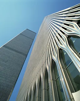 The World Trade Centers Twin Towers Print, Manhattan Skyline