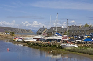Yachts moored on River Soch estuary waiting for the incoming tide on the Warren Yachts moored on River Soch estuary waiting for the incoming tide on the Warren