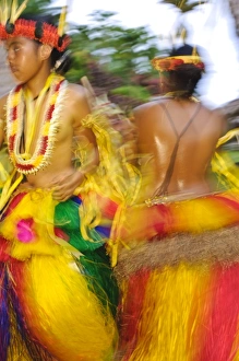 Yapese dancers performing traditional bamboo stick dance, Yap, Micronesia, Pacific Yapese dancers performing traditional bamboo stick dance, Yap, Micronesia, Pacific