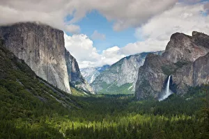 Tunnel Prints: Yosemite Valley Print: El Capitan and Bridalveil Falls