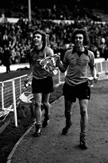 League Cup WInners - Mike Bailey displays the trophy after defeating Manchester City League Cup WInners - Mike Bailey displays the trophy after defeating Manchester City