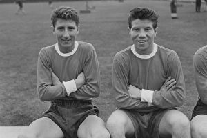 Alan Atherton and Willie Donaldson - Manchester United reserves Alan Atherton and Willie Donaldson - Manchester United reserves