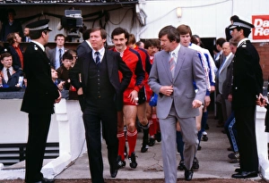 Alex Ferguson and John Greig lead out their teams - 1982 Scottish Cup Final Alex Ferguson and John Greig lead out their teams - 1982 Scottish Cup Final