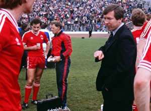 Alex Ferguson talks to his players before extra time - 1982 Scottish Cup Final Alex Ferguson talks to his players before extra time - 1982 Scottish Cup Final