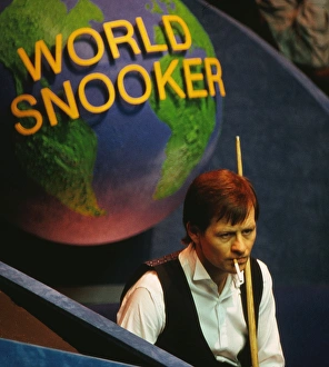 Alex Higgins has a cigarette at the 1987 Embassy World Snooker Championship Alex Higgins has a cigarette at the 1987 Embassy World Snooker Championship