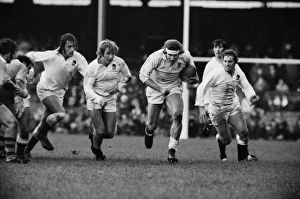 Andy Ripley on the charge for England in 1973 Andy Ripley on the charge for England in 1973