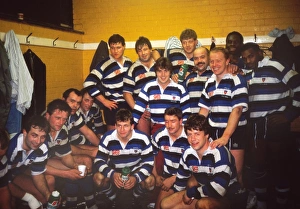 Bath celebrate a victory over Wasps - 1989/90 season Bath celebrate a victory over Wasps - 1989/90 season
