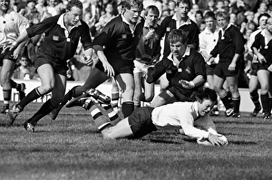 Baths Simon Halliday scores a try - 1987 John Player Cup Final Baths Simon Halliday scores a try - 1987 John Player Cup Final