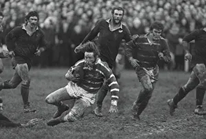 A bloodied JPR Williams in action for Bridgend against the All Blacks in 1978 A bloodied JPR Williams in action for Bridgend against the All Blacks in 1978