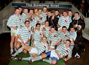 Cambridge celebrate victory - 1995 Varsity Match Cambridge celebrate victory - 1995 Varsity Match