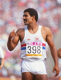 Daley Thompson at the 1984 Los Angeles Olympics Daley Thompson at the 1984 Los Angeles Olympics