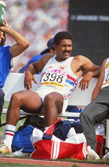 Daley Thompson relaxes on the way to gold at the 1984 Olympics Daley Thompson relaxes on the way to gold at the 1984 Olympics