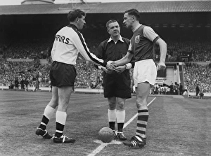 Danny Blanchflower and Jimmy Adamson shake hands before the 1962 FA Cup Final Danny Blanchflower and Jimmy Adamson shake hands before the 1962 FA Cup Final