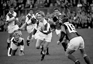 David Duckham on the ball during the 1970 RFU Centenary Match David Duckham on the ball during the 1970 RFU Centenary Match