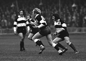 David Duckham runs with the ball for the Barbarians against the All Blacks in 1973 David Duckham runs with the ball for the Barbarians against the All Blacks in 1973