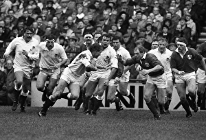 David H. Cooke runs at Nigel Carr - 1985 Five Nations David H. Cooke runs at Nigel Carr - 1985 Five Nations