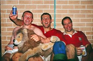 Dean Richards, Wade Dooley and Paul Ackford celebrate the British Lions test series victory against Australia in 1989 Dean Richards, Wade Dooley and Paul Ackford celebrate the British Lions test series victory against Australia in 1989
