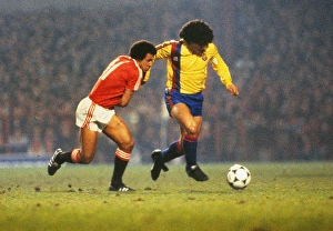 Diego Maradona and Remi Moses - 1983/4 European Cup Winners Cup Diego Maradona and Remi Moses - 1983/4 European Cup Winners Cup