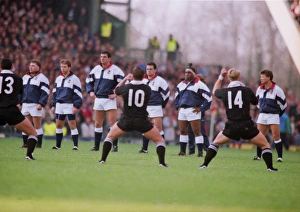 England face the Haka before defeating the All Blacks in 1993 England face the Haka before defeating the All Blacks in 1993