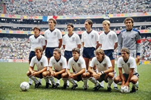 England line up before defeating Paraguay at the 1986 World Cup England line up before defeating Paraguay at the 1986 World Cup