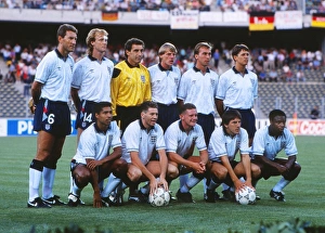 The England team that faced West Germany in the semi-final of Italia 90 The England team that faced West Germany in the semi-final of Italia 90