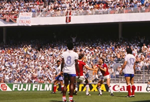 Englands Bryan Robson celebrates his goal in the first minute of the match against France at the 1982 World Cup Englands Bryan Robson celebrates his goal in the first minute of the match against France at the 1982 World Cup