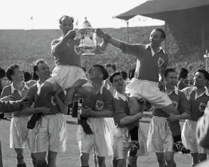 1953 FA Cup Final Print: Blackpool Victory at Wembley