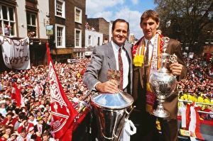 George Graham and Tony Adams - 1991 Arsenal Open-Top Bus victory parade George Graham and Tony Adams - 1991 Arsenal Open-Top Bus victory parade