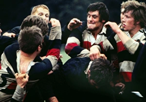 George Sherriff of Saracens in the thick of the action in 1970 George Sherriff of Saracens in the thick of the action in 1970