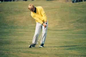 Jack Nicklaus Chips onto 12th Green Print