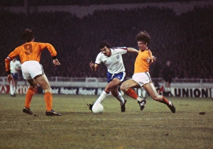 Hollands Rudi Krol and Englands Trevor Brooking Hollands Rudi Krol and Englands Trevor Brooking