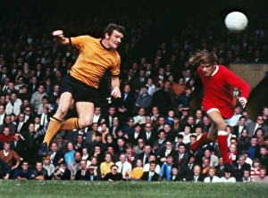 Hugh Curran of Wolves and Ian Fitzpatrick of Manchester United in 1970/1 Hugh Curran of Wolves and Ian Fitzpatrick of Manchester United in 1970/1