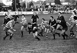 Huw Davies scores for Wasps in the 1985 John Player Cup Huw Davies scores for Wasps in the 1985 John Player Cup