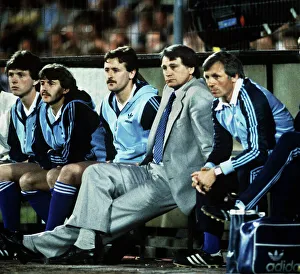 Ipswich manager Bobby Robson watches the 1981 UEFA Cup Final Ipswich manager Bobby Robson watches the 1981 UEFA Cup Final