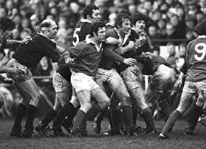 Ireland and Scotland forwards clash - 1978 Five Nations Ireland and Scotland forwards clash - 1978 Five Nations
