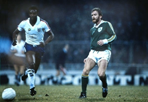 Irelands Tony Grealish and Englands Laurie Cunningham Irelands Tony Grealish and Englands Laurie Cunningham
