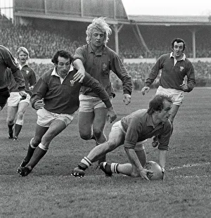 Jacques Fouroux, Jean-Pierre Rives, Gareth Edwards and Phil Bennett - 1976 Five Nations Jacques Fouroux, Jean-Pierre Rives, Gareth Edwards and Phil Bennett - 1976 Five Nations