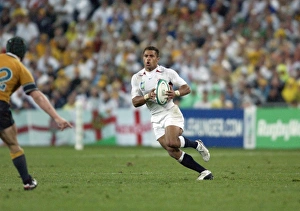 Jason Robinson on the run during the 2003 World Cup Final Jason Robinson on the run during the 2003 World Cup Final