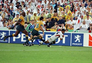 Jason Robinson scores Englands try in the 2003 World Cup Final Jason Robinson scores Englands try in the 2003 World Cup Final
