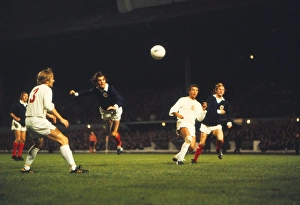 Joe Jordan heads the goal against Czechoslovakia that sends Scotland to the 1974 World Cup Joe Jordan heads the goal against Czechoslovakia that sends Scotland to the 1974 World Cup