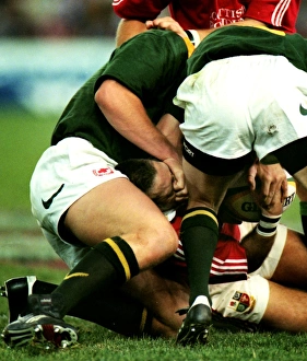 John Bentley is gouged - 1997 British Lions Tour of South Africa John Bentley is gouged - 1997 British Lions Tour of South Africa
