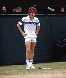 John McEnroe has a tantrum during the 1981 Wimbledon Mens Singles Final John McEnroe has a tantrum during the 1981 Wimbledon Mens Singles Final