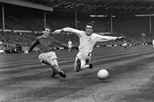 Johnny Giles and Richie Norman during the 1963 FA Cup Final Johnny Giles and Richie Norman during the 1963 FA Cup Final