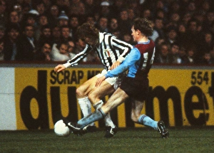 Juventus Zbigniew Boniek is challenged by Aston Villas Eamonn Deacy Juventus Zbigniew Boniek is challenged by Aston Villas Eamonn Deacy