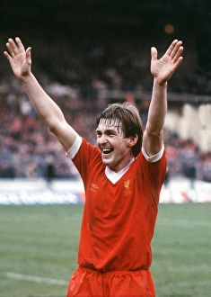 Kenny Dalglish celebrates winning the 1982 League Cup Kenny Dalglish celebrates winning the 1982 League Cup