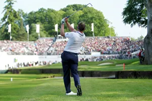 Luke Donald hits into the 18 at the 2011 BMW PGA Championship Luke Donald hits into the 18 at the 2011 BMW PGA Championship