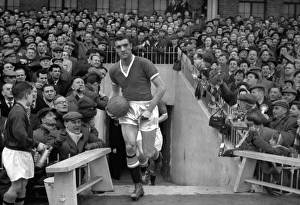 Manchester United captain Bill Foulkes leads his side out in the 1958 FA Cup semi-final Manchester United captain Bill Foulkes leads his side out in the 1958 FA Cup semi-final