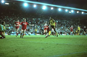 Michael Thomas scores his title-winning goal at Anfield in 1989 Michael Thomas scores his title-winning goal at Anfield in 1989